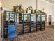 Spacious wine cellar with numerous bottles on display at 13315 Carnoustie Cir, Dade City, FL 33525