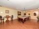Relaxing game room featuring a pool table and comfortable seating at 1429 Villa Capri Cir # 306, Odessa, FL 33556