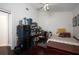 Bright bedroom featuring a workspace and built-in shelving at 158 Sun Isle Cir, Treasure Island, FL 33706