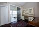 Bright home office with built-in desk and access to balcony at 158 Sun Isle Cir, Treasure Island, FL 33706