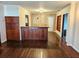 Simple dining area with wood-paneled walls at 21732 Bell Lake Rd, Land O Lakes, FL 34639