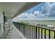 Balcony overlooking the water and marina at 240 Sand Key Estates Dr # 213, Clearwater, FL 33767