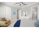 Bright bedroom with a view of the bathroom and walk-in shower at 2502 S Dundee St, Tampa, FL 33629