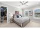 Bedroom with luxury vinyl floors and a walk-in closet at 2502 S Dundee St, Tampa, FL 33629