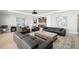 Open concept living room with comfortable seating, and decorative accent pieces at 2502 S Dundee St, Tampa, FL 33629