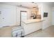 Kitchen with island and adjacent dining area at 2511 Quincy S St, St Petersburg, FL 33711