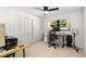 Bedroom with built-in workspace and abundant natural light at 350 6Th N Ave, Tierra Verde, FL 33715