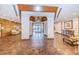 Elegant lobby with hexagonal tile floors and wood accents at 400 Island Way # 309, Clearwater Beach, FL 33767