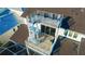 Aerial view of rooftop deck with spiral staircase access at 615 Mirabay Blvd, Apollo Beach, FL 33572