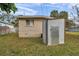 Backyard with shed and partial view of house at 652 13Th S Ave, St Petersburg, FL 33701