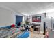 Bedroom with a double bed and a work station at 652 13Th S Ave, St Petersburg, FL 33701