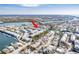 Aerial view showcasing property location in community at 657 Garland Cir, Indian Rocks Beach, FL 33785