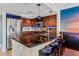 Modern kitchen with stainless steel appliances and granite countertops at 657 Garland Cir, Indian Rocks Beach, FL 33785