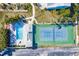 Community pool and tennis court at 657 Garland Cir, Indian Rocks Beach, FL 33785