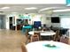 Community room with tables, chairs, and a kitchenette at 946 Virginia St # 102, Dunedin, FL 34698