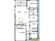 One story floor plan with 3 bedrooms, 2 baths, kitchen, and 2 car garage at 11341 Hardwood Hammock Ln, Riverview, FL 33569