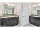 Double vanity bathroom with granite countertop at 12332 Prairie Valley Ln, Riverview, FL 33579