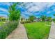 Landscaped community park with walking path and gazebo at 12332 Prairie Valley Ln, Riverview, FL 33579