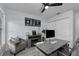 Home office with desk, chair, and large window at 14040 Cascade Ln, Tampa, FL 33618