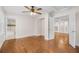 Hardwood floors and double doors leading to another room at 1484 Laura St, Clearwater, FL 33755