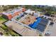 Aerial view showing school building, playground, and parking lot at 2427 10Th S Ave, St Petersburg, FL 33712