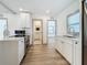 Modern kitchen with white cabinets, stainless steel appliances and quartz countertops at 2427 10Th S Ave, St Petersburg, FL 33712