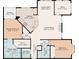 Open floor plan with spacious kitchen and Primary suite at 2738 Via Tivoli # 220B, Clearwater, FL 33764