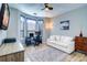 Bright office space with built-in workspace and sofa at 2738 Via Tivoli # 220B, Clearwater, FL 33764