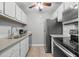 Modern kitchen with stainless steel appliances at 3245 Beneva Rd # 201, Sarasota, FL 34232