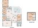 Detailed floor plan showcases the layout of the home's spacious rooms and outdoor pool area at 335 Palmdale Dr, Oldsmar, FL 34677