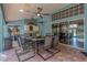 Outdoor patio with dining furniture at 5052 Florentine Ct, Spring Hill, FL 34608