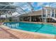 Relaxing screened pool with brick pavers at 5052 Florentine Ct, Spring Hill, FL 34608