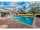 Large screened pool and patio at 5052 Florentine Ct, Spring Hill, FL 34608