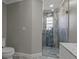 Updated shower with tile surround at 5052 Florentine Ct, Spring Hill, FL 34608