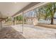 Spacious patio with stone pavers and backyard shed at 5332 Nutcracker Cir, Land O Lakes, FL 34639