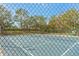 Tennis court view through chain link fence, with playground and basketball court visible in background at 10025 Cypress Shadow Ave, Tampa, FL 33647