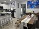 Open concept kitchen with breakfast bar and dining area at 1202 W Camellia Dr, Brandon, FL 33510