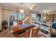 Casual dining area with a rustic wooden table and plenty of light at 1818 Dolphin S Blvd, St Petersburg, FL 33707