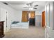 Cozy bedroom featuring a twin-size bed and built-in dresser at 18801 Orange Hill Dr, Hudson, FL 34667
