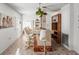Kitchen with breakfast bar and vintage tiled floor at 18801 Orange Hill Dr, Hudson, FL 34667
