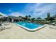 Community swimming pool with lounge chairs and surrounding patio at 2820 Highlands Blvd # A, Palm Harbor, FL 34684