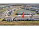 Aerial view of townhome community at 32241 Turtle Grace Loop, Wesley Chapel, FL 33545
