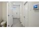 Small powder room with pedestal sink and toilet at 32241 Turtle Grace Loop, Wesley Chapel, FL 33545
