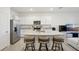 Modern kitchen with stainless steel appliances and an island at 32241 Turtle Grace Loop, Wesley Chapel, FL 33545