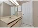 Double vanity bathroom with a neutral color scheme at 3404 Shady Brook Ln, Sarasota, FL 34243
