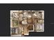 Second floor plan featuring bedrooms, bathrooms, and bonus game room at 408 Columbia Dr, Tampa, FL 33606