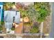 Aerial view of home, highlighting backyard and patio at 604 Pennsylvania Ave, Crystal Beach, FL 34681
