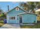 Charming one-story blue home with a welcoming front door, manicured lawn, and classic architecture at 612 12Th S Ave, St Petersburg, FL 33701