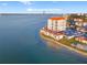 Aerial view of waterfront condo building near downtown Saint Pete at 6265 Sun Blvd # 101, St Petersburg, FL 33715