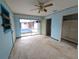 Bedroom with sliding glass doors opening to the pool area at 6692 17Th N Way, St Petersburg, FL 33702